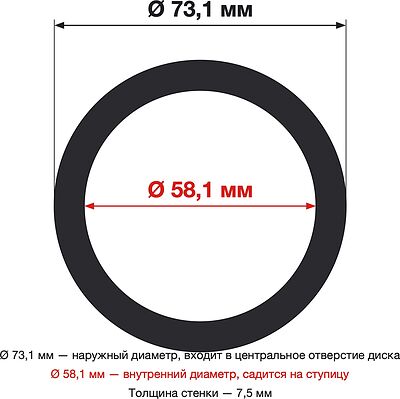 LS LS 73,1-58,1 пластиковое S000077