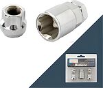 Bimecc Гайка секретная M14x1,5 21, конус, открытая, 4+1 ключ, Цинк, UMO415 BC S033081 Bimecc Гайка секретная M14x1,5 21, конус, открытая, 4+1 ключ, Цинк, UMO415 BC S033081