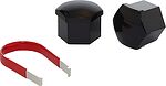 LS Комплект пластиковых колпачков hex21, blister 20+1, BLACK, JN-9966 LS S036173