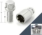 Bimecc Болт секретный M14x1,5 (25) конус цинк 4+1 ключ (ИТАЛИЯ) UB425 UB425