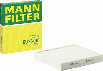 MANN-FILTER CU 26 010 противопылевой салонный фильтр 254×224×36 мм для VAG