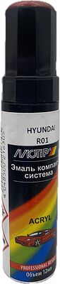 MOTIP HYUNDAI R01 красная акриловая эмаль для подкраски с кисточкой, 12 мл