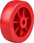 Колесо полипропиленовое MP Plast 2.50Ax6 35x71, красное