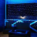 NEON-NIGHT 215-032 Гирлянда светодиодная Сеть 2,5х2,5м 432 LED БЕЛЫЙ/СИНИЙ черный ПВХ IP65 постоянное свечение 230В блок в комплекте NEON-NIGHT 
