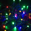NEON-NIGHT 245-408 Гирлянда светодиодная Нить 10м 100 LED RGB черный ПВХ IP65 свечение с динамикой 230В соединяется NEON-NIGHT нужен контроллер 245-908