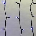 NEON-NIGHT 255-243 Гирлянда светодиодная Бахрома (Айсикл) 5,6x0,9м 240 LED СИНИЙ черный каучук 3,3мм IP67 постоянное свечение 230В блок в комплекте NEON-NIGHT