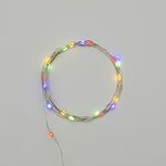 NEON-NIGHT 302-009 Гирлянда светодиодная Роса с крупными каплями 2м, 20LED, МУЛЬТИКОЛОР, IP20, тонкий батарейный блок, 2хCR2032 в комплекте NEON-NIGHT
