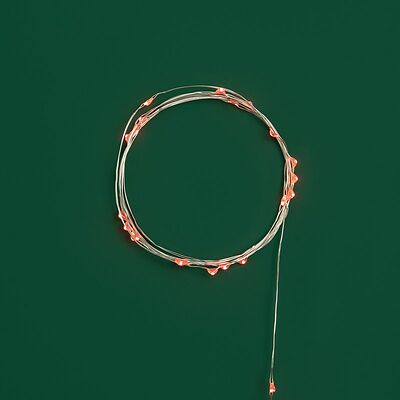 NEON-NIGHT 303-002 Гирлянда светодиодная Роса 2м, 20LED, КРАСНЫЙ, IP20, 2хCR2032 в комплекте NEON-NIGHT