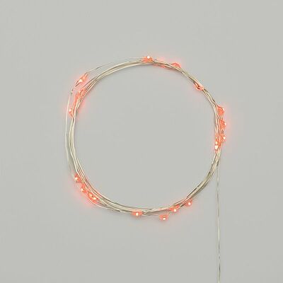 NEON-NIGHT 303-002 Гирлянда светодиодная Роса 2м, 20LED, КРАСНЫЙ, IP20, 2хCR2032 в комплекте NEON-NIGHT