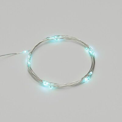NEON-NIGHT 303-003 Гирлянда светодиодная Роса 2м, 20LED, ГОЛУБОЙ, IP20, тонкий батарейный блок, 2хCR2032 в комплекте NEON-NIGHT