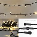 NEON-NIGHT 305-246 Гирлянда светодиодная Нить 10м 100 LED ТЕПЛЫЙ БЕЛЫЙ черный ПВХ IP65 эффект мерцания 24В соединяется NEON-NIGHT нужен трансформатор 531-100/531-311/531-312 NEON-NIGHT 305-246 Гирлянда светодиодная Нить 10м 100 LED ТЕПЛЫЙ БЕЛЫЙ черный ПВХ IP65 эффект мерцания 24В соединяется NEON-NIGHT нужен трансформатор 531-100/531-311/531-312