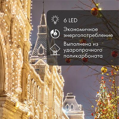 NEON-NIGHT 405-125 Ретро-лампа светодиодная, диаметр 45мм, E27, 6 LED, 2Вт, БЕЛЫЙ, прозрачная колба, 230В NEON-NIGHT