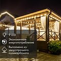 NEON-NIGHT 405-212 Лампа светодиодная, диаметр 50мм, E27, 9 LED, 1Вт, КРАСНЫЙ, прозрачная колба, 230В NEON-NIGHT
