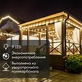 NEON-NIGHT 405-216 Лампа светодиодная, диаметр 50мм, E27, 9 LED, 1Вт, ТЕПЛЫЙ БЕЛЫЙ, прозрачная колба, 230В NEON-NIGHT