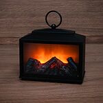NEON-NIGHT 511-033 Декоративный камин Сканди с эффектом живого огня 18х9х16 см, батарейки 3хС (не в комплекте)