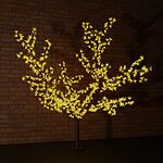 NEON-NIGHT 531-101 Светодиодное дерево Сакура высота 1,5м, диаметр кроны 1,8м, желтые светодиоды, IP 65, понижающий трансформатор в комплекте NEON-NIGHT