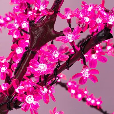 NEON-NIGHT 531-108 Светодиодное дерево Сакура, высота 1,5м, диаметр кроны 1,8м, розовые светодиоды, IP65, понижающий трансформатор в комплекте NEON-NIGHT