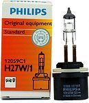 PHILIPS Лампа H27W/1 12V 27W PHILIPS 12059 C1 H27 (прямая) противотум. (12060, 12059C1)