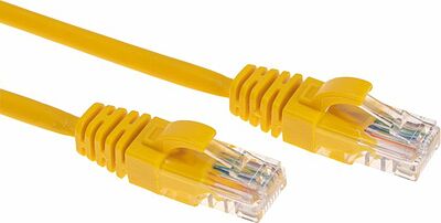 REXANT 02-0105-05 Патч-корд U/UTP, CAT 5e, RJ45-RJ45, 26AWG, LSZH, желтый, 0,5м REXANT