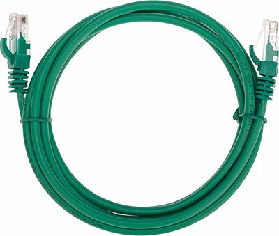 REXANT 02-0106-2 Патч-корд U/UTP, CAT 5e, RJ45-RJ45, 26AWG, LSZH, зеленый, 2м REXANT