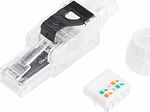 REXANT 02-0281 Разъем RJ-45(8P8C) полевой заделки под витую пару, UTP, CAT 6 (50 µ quot;/ 50 микродюймов) серия PRO REXANT