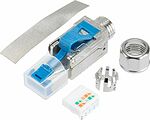 REXANT 02-0381 Разъем RJ-45(8P8C) полевой заделки под витую пару, FTP, CAT 6 (50 µ quot;/ 50 микродюймов) серия PRO REXANT