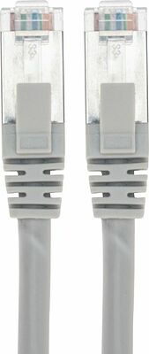 REXANT 02-0390-1 Патч-корд S/FTP, CAT 6A (10G), RJ45-RJ45, 28AWG, LSZH, серый, 1м REXANT