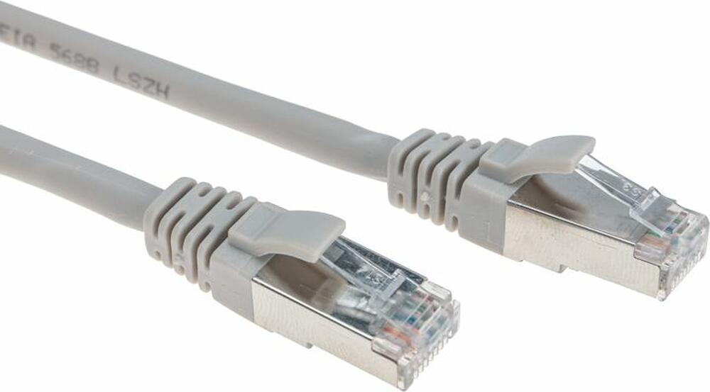 REXANT 02-0390-1 Патч-корд S/FTP, CAT 6A (10G), RJ45-RJ45, 28AWG, LSZH, серый, 1м REXANT