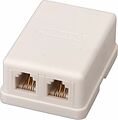 REXANT 03-0002 Розетка телефонная внешняя, 2 порта UTP, RJ-14 (6P4C), CAT 3 REXANT REXANT 03-0002 Розетка телефонная внешняя, 2 порта UTP, RJ-14 (6P4C), CAT 3 REXANT