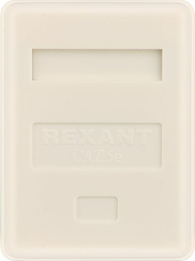 REXANT 03-0121 Рoзетка компьютерная внешняя 1-порт, UTP RJ-45 (8P8C), CAT 5e REXANT