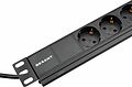 REXANT 04-0305-1 Блок распределения питания для 19 quot; шкафов, горизонтальный, 9 розеток СЕЕ 7/4, 10A, без выкл, алюм корп, шнур 2м, вилка C14 REXANT REXANT 04-0305-1 Блок распределения питания для 19 quot; шкафов, горизонтальный, 9 розеток СЕЕ 7/4, 10A, без выкл, алюм корп, шнур 2м, вилка C14 REXANT
