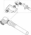 REXANT 06-0021-A Переходник антенный, (гнездо F - штекер F), угловой, 1 шт. REXANT REXANT 06-0021-A Переходник антенный, (гнездо F - штекер F), угловой, 1 шт. REXANT