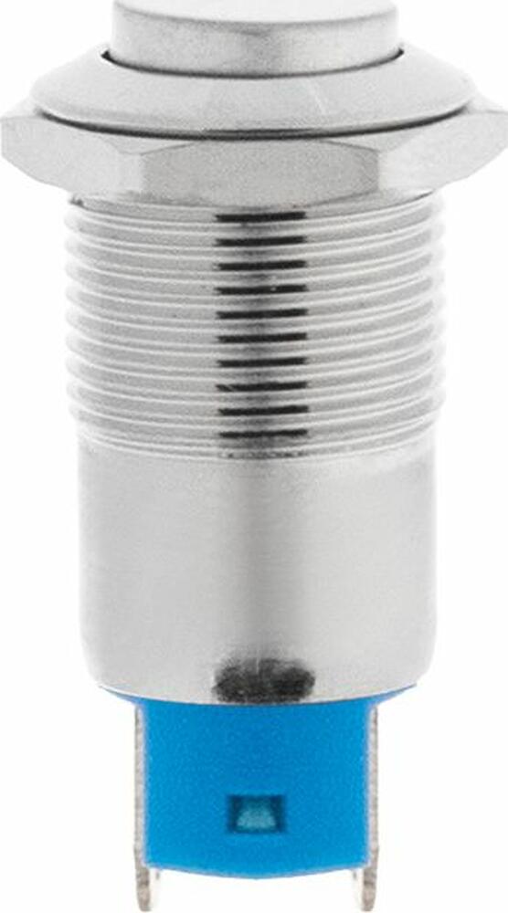 REXANT 06-0339-A Кнопка антивандальная Ø12 Б/Фикс (2с) OFF-(ON) выпуклая (A12-B2) REXANT (в упак. 1шт.)