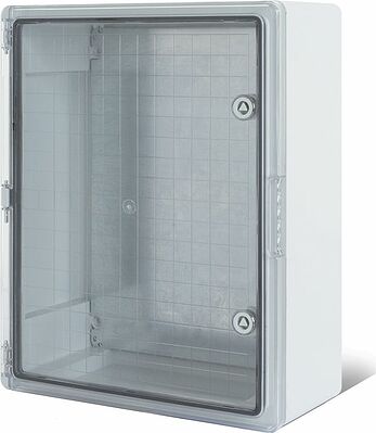 REXANT 11-0412 Корпус пластиковый ЩМПп с прозрачной дверцей и монтажной панелью 400х300х170мм, АБС, УХЛ1, IP65 REXANT