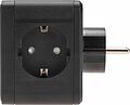 REXANT 11-1252 Двойник электрический Куб 16А с/з + 2хUSB-A 2,4А + USB Type-C 3А с ночной подсветкой, черный REXANT
