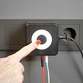 REXANT 11-1252 Двойник электрический Куб 16А с/з + 2хUSB-A 2,4А + USB Type-C 3А с ночной подсветкой, черный REXANT