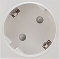 REXANT 11-8977 Розетка электрическая 45x45, CEE 7/4, 2K+3, 16A, белая REXANT