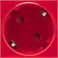 REXANT 11-8978 Розетка электрическая 45x45, CEE 7/4, 2K+3, 16A, красная REXANT