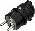 REXANT 111-003 Вилка влагозащищенная угловая, с/з, 16А, IP44 каучук, черная REXANT REXANT 111-003 Вилка влагозащищенная угловая, с/з, 16А, IP44 каучук, черная REXANT