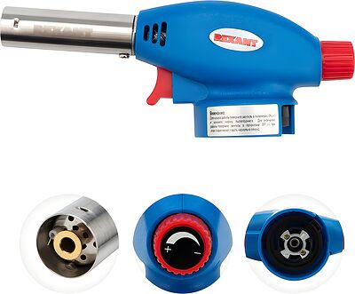 REXANT Газовая горелка-насадка GT-24 с пьезоподжигом REXANT 12-0024 (12-0024)