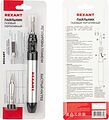 REXANT 12-0185 Паяльник-горелка, газовый, 15мл, с регул. пламени, 2 насадки, блистер REXANT