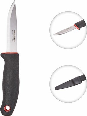 REXANT 12-4921 Нож строительный нержавеющая сталь лезвие 95мм REXANT