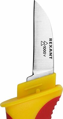 REXANT 12-4936 Нож монтажника, нержавеющая сталь, прямое лезвие REXANT