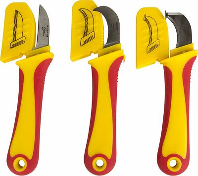 REXANT 12-4936 Нож монтажника, нержавеющая сталь, прямое лезвие REXANT