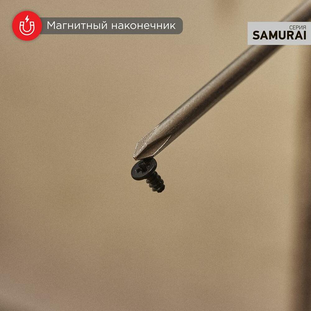 REXANT 12-6415-1 Отвертка крестовая PZ2х100мм, трехкомпонентная рукоятка, сталь S2 REXANT