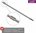 REXANT 12-6432 Отвертка шлицевая SL6х200мм, двухкомпонентная рукоятка REXANT