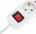 REXANT 13-4017 Удлинитель STANDARD 3 гнезда, 5м, 3х1,0мм², с/з, с выключателем, 2 USB, белый REXANT