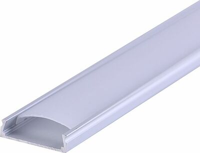 REXANT 146-403-1 Комплект накладной алюминиевого профиля с рассеивателем, 24х6мм, 1м REXANT 