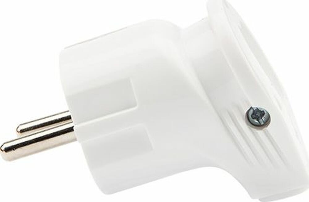 REXANT 16-0728 Вилка Евро угловая с з/к 16А белая IP20 REXANT
