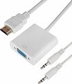 REXANT 17-6936 Переходник штекер HDMI - гнездо VGA, провод + шнур стерео 3,5мм REXANT REXANT 17-6936 Переходник штекер HDMI - гнездо VGA, провод + шнур стерео 3,5мм REXANT